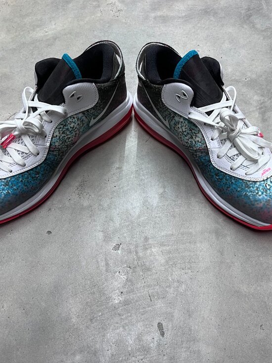 Nike Lebron 8 VIII Low V2 QS Miami Nights 2021 Men\'s Size 9 DJ4436 100 main image 4